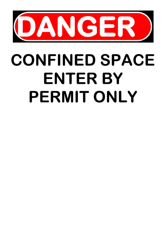 Danger Sign Template Printable pdf