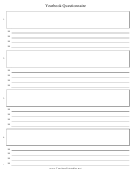 Yearbook Questionnaire Template