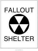 Fallout Shelter Sign Template