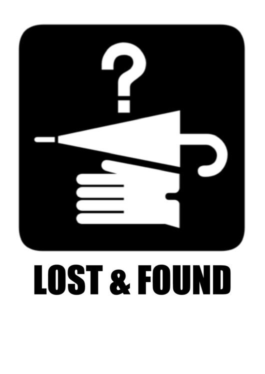 Lost And Found Sign Printable pdf