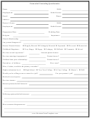 Premarital Counseling Questionnaire Template