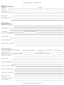 Homeopathic Intake Form