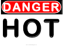 Danger Sign Template