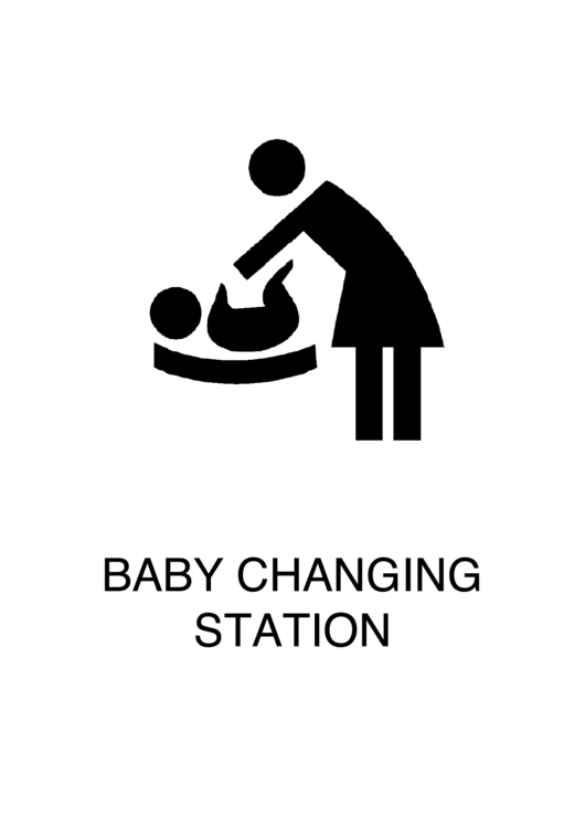 Baby Changing Station Sign Printable pdf