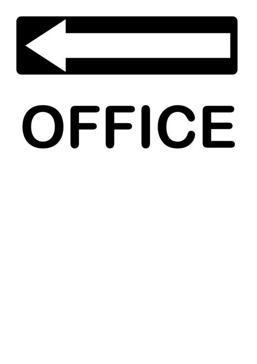 Office Left Sign Template Printable pdf