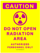 Caution Radiation Area 2