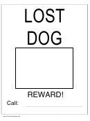 Lost Dog Sign Template