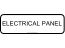 Electrical Panel Sign Template