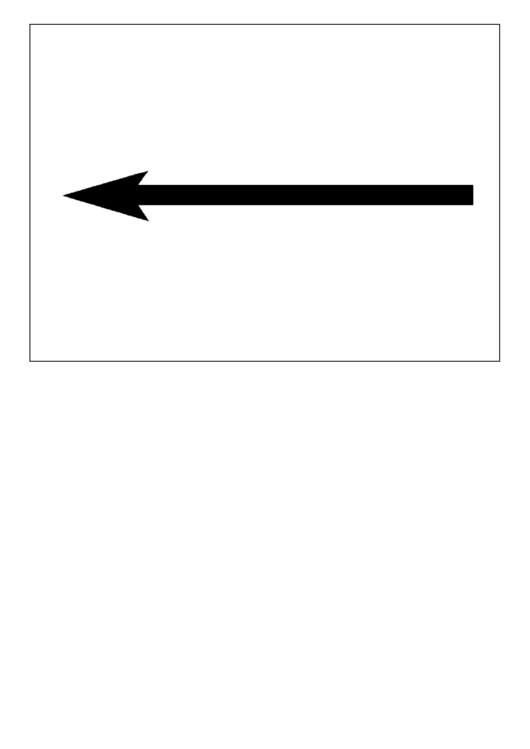 Left Arrow Sign printable pdf download