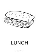 Lunch Sign Template