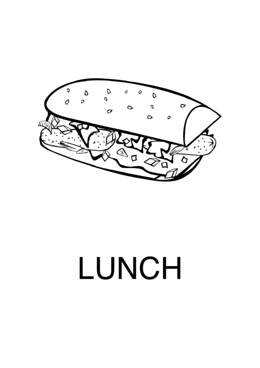 Lunch Sign Template Printable pdf