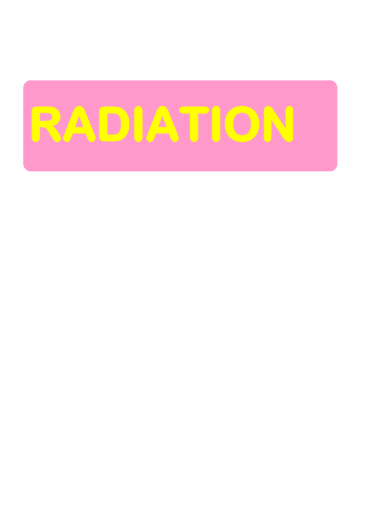 Radiation Sign Printable pdf