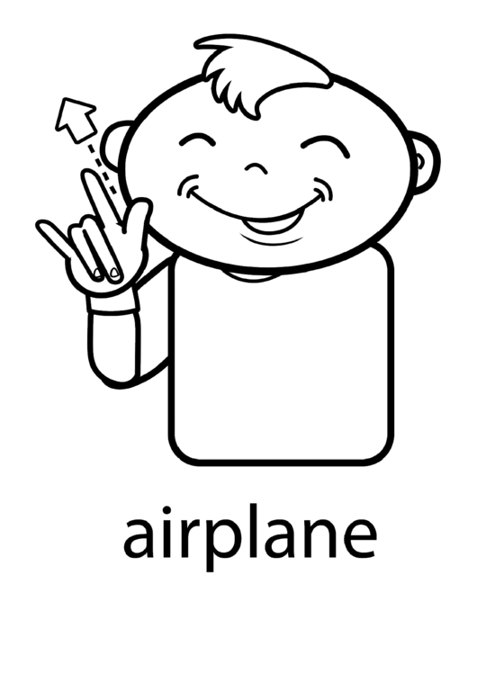 Airplane Sign Printable pdf