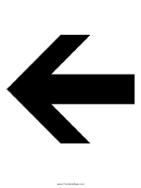 Arrow Left Sign