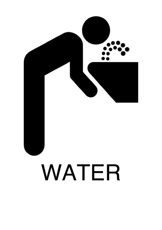 Water Sign Template Printable pdf