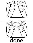 Done Sign (sign Language Words)