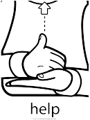 Help Sign (sign Language Words)