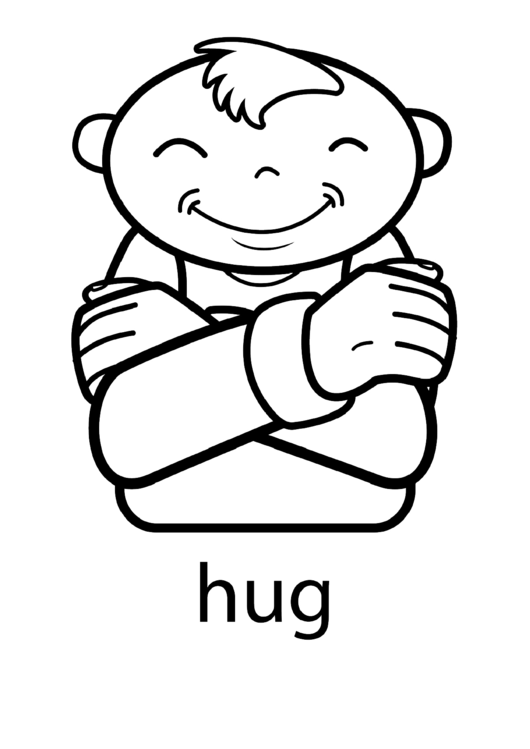 Hug Sign Template Printable pdf