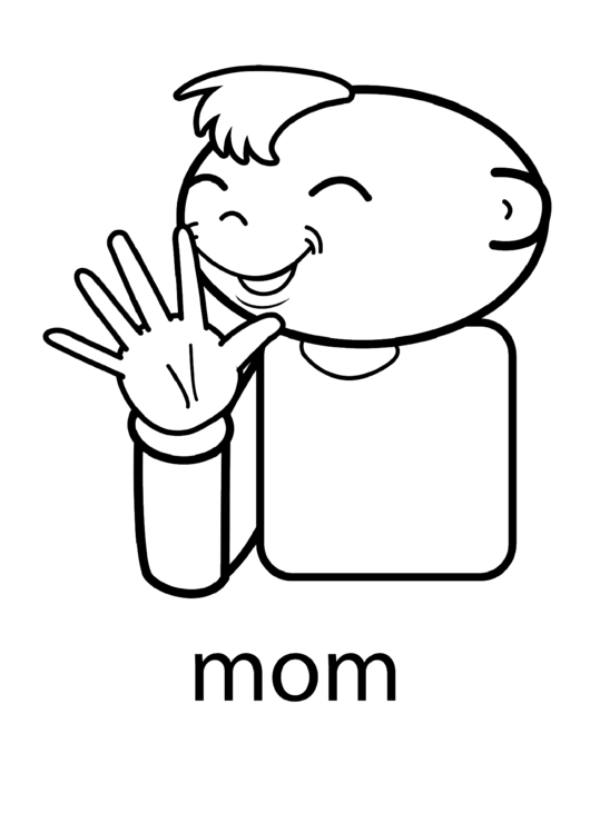 Mom Sign Template