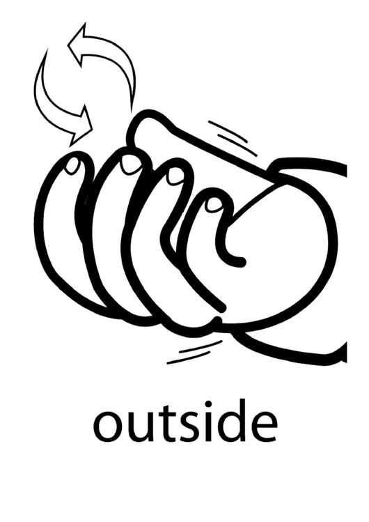 Outside Sign Template Printable pdf