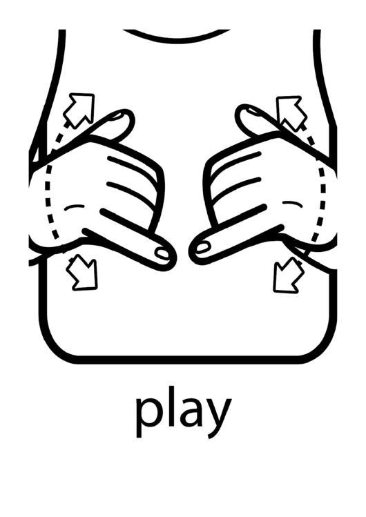 Play Sign (Sign Language Words) Printable pdf