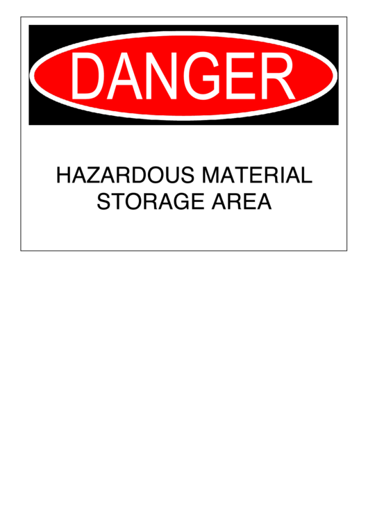 Danger Sign Template Printable pdf