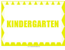 Kindergarten Sign