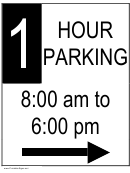 1 Hour Parking