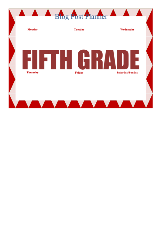Fifth Grade Sign Printable pdf