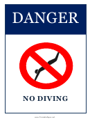 Danger No Diving