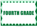 Fourth Grade Sign