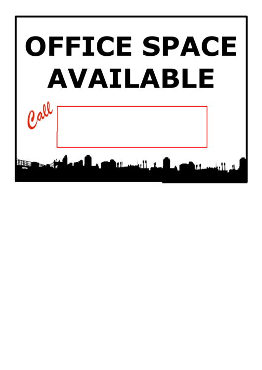 Office Space Sign Printable pdf