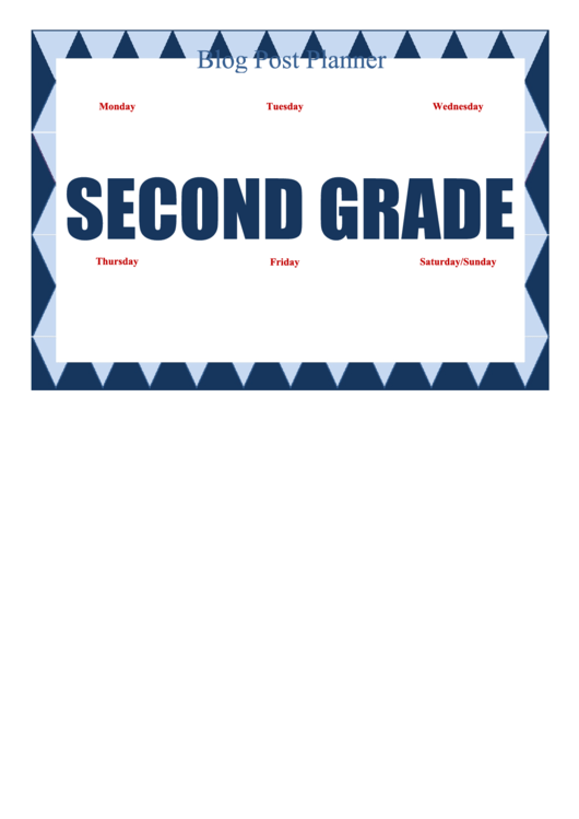 Second Grade Sign Printable pdf