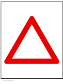 Danger Triangle Sign Template