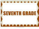 Seventh Grade Sign