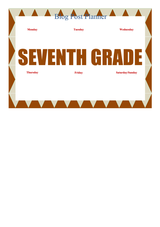 Seventh Grade Sign Printable pdf