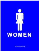 Access Rest Room Ladies Sign