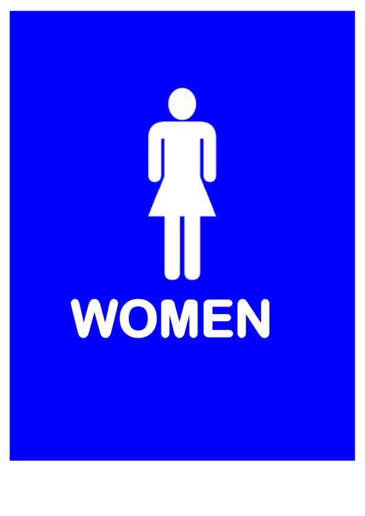 Access Rest Room Ladies Sign Printable pdf