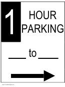 1 Hour Parking