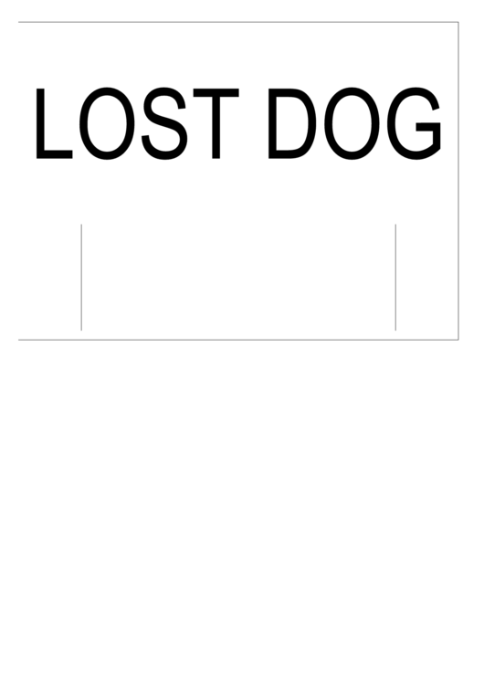 Lost Dog Sign Printable pdf