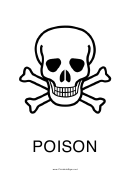 Poison Sign Template