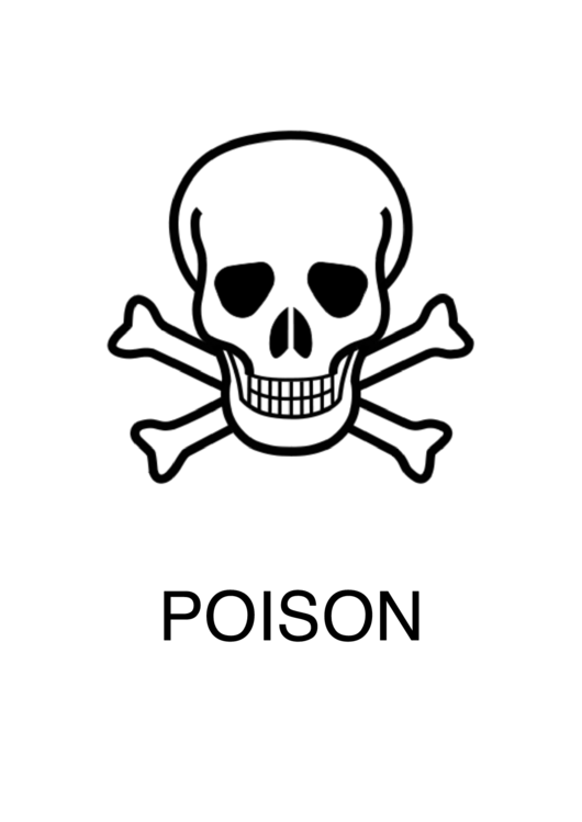 Poison Sign Template Printable pdf