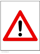 Attention Triangle Sign