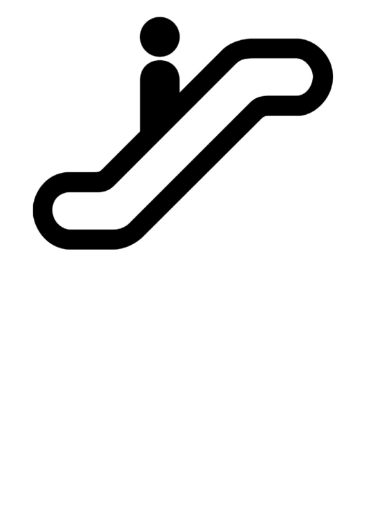 Escalator Sign Printable pdf