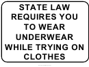 Wear Undergarments Trying On Clothes