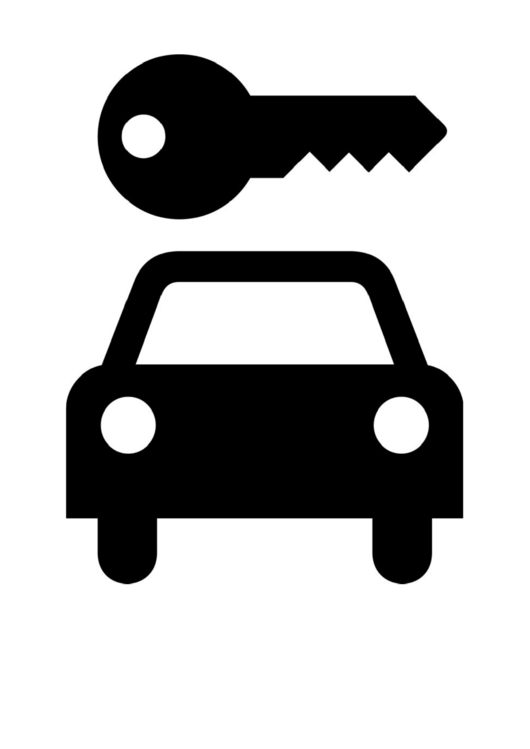 Car Rental Sign Printable pdf