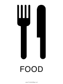 Food Sign Template