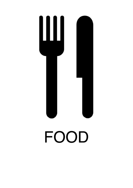 Food Sign Template Printable pdf