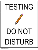 Testing Do Not Disturb