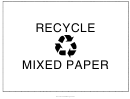 Recycle Mixed Paper